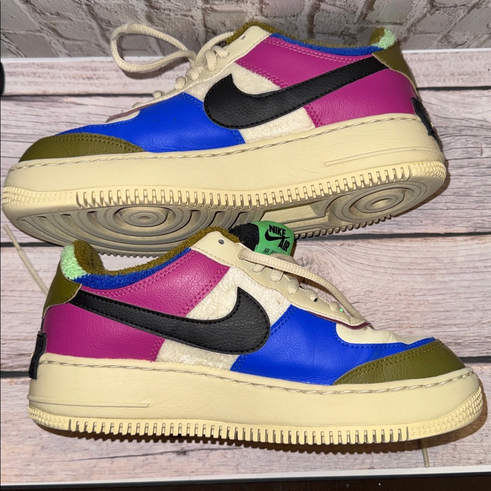 Nike Air Force 1 Shadow SE 'Cactus Flower' CT1985-500 Women's Shoes - Picture 12 of 12